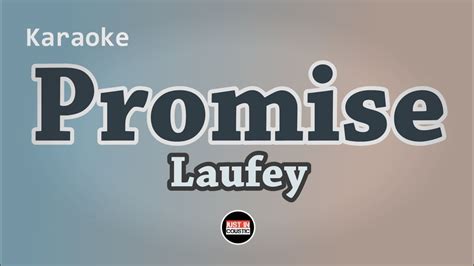 Laufey Promise Karaoke Piano Youtube