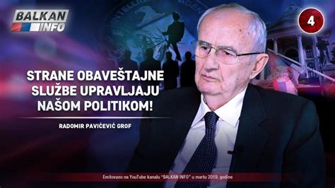 ИНТЕРВЈУ Радомир Павићевић Гроф Стране обавештајне службе управљају