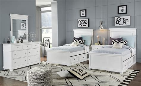 Legacy Classic Kids Canterbury 4pc Panel Bedroom Set in Natural White