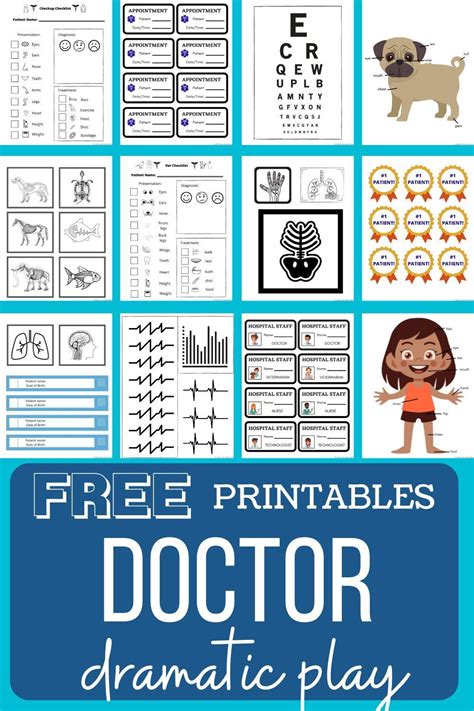 Doctor And Hospital Dramatic Pretend Play Printable Pages Hey Kelly