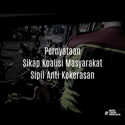 Pernyataan Sikap Koalisi Masyarakat Sipil Anti Kekerasan LBH Bandung