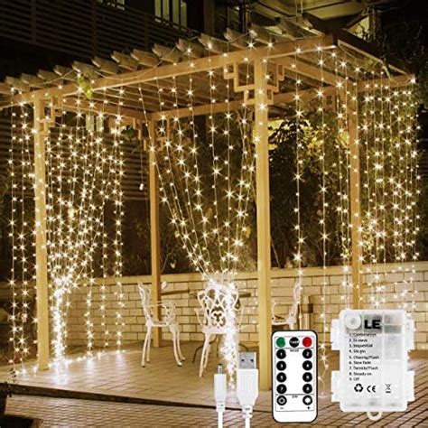 Led Window Curtain Fairy Twinkle Lights 3mx3m 300leds Usb Operated 8