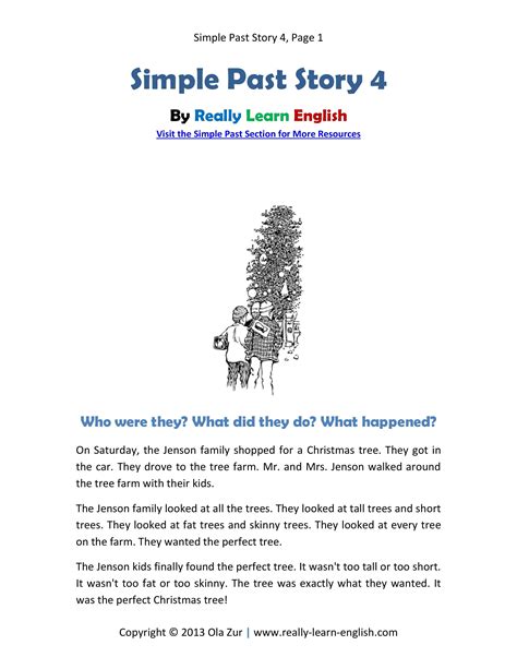 Simple Past Stories