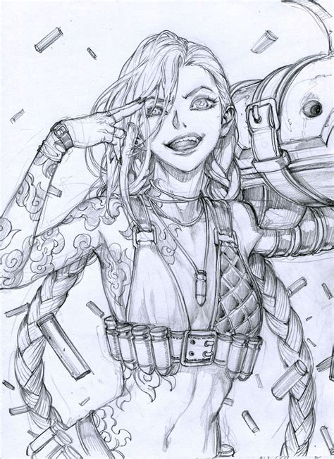 LoL Jinx STATO On ArtStation At Https Artstation