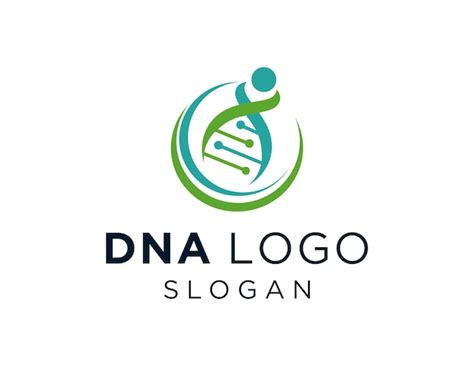 Design De Logotipo Dna Vetor Premium