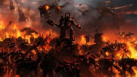 Warhammer Warhammer 40k Battle Space Marine Hd Wallpaper