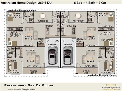 6 Bedrooms Duplex Design Best Selling House Plans Duplex Design - Etsy