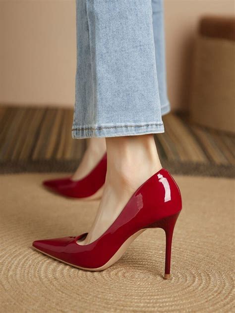 Women Point Toe Stiletto Heeled Pumps Funky Court Pumps Pumps Heels