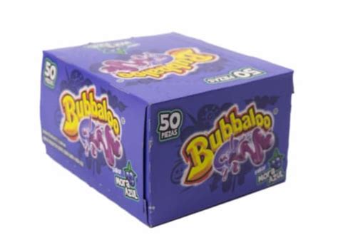 Bubbaloo Bubble Gum Mexican Chicle Candy 47 Count - Blueberry, 47 Count ...