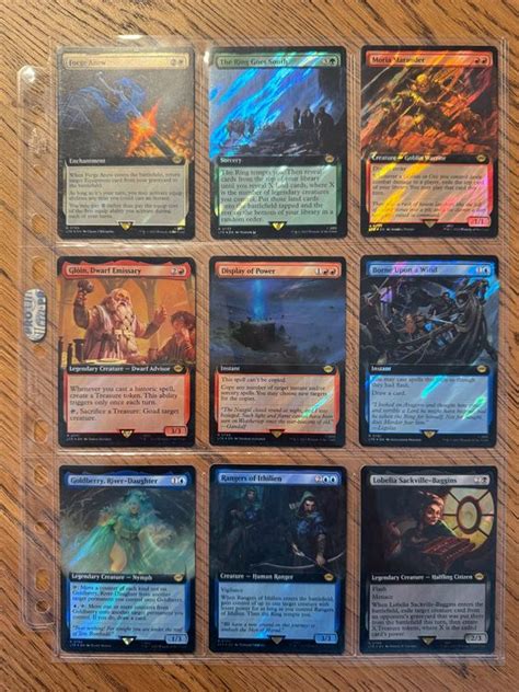 19 Borderless Surge Foil Rares The Lord Of The Rings NM Kaufen Auf