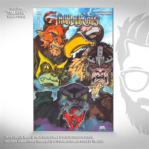 Thundercats 1 Dynamite Comics Official Variant Cover by Tom Ryan 1st ...