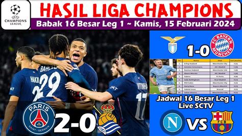 Hasil Liga Champions Tadi Malam Hasil PSG Vs Real Sociedad UCL Babak