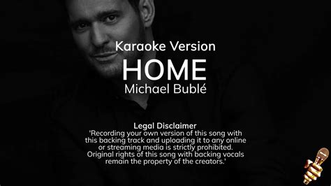 Michael Bublé Home Karaoke Version Youtube