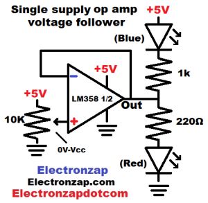 Brief Voltage Follower Using Single Supply Op LM358 Operational