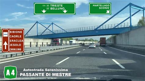 A Autostrada Serenissima Passante Di Mestre Venezia Ovest