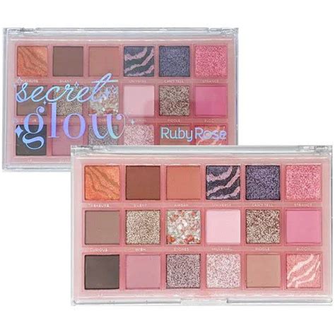 Paleta De Sombras Secret Glow Ruby Rose Em X Sem Juros Entrega