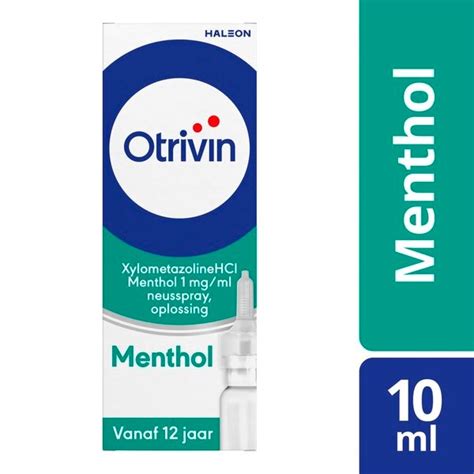 Otrivin Menthol Xylometazoline Hci Mg Ml Neusspray Kruidvat Nl