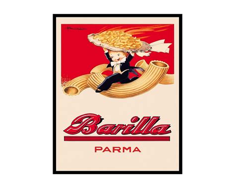 Poster Master Vintage Food Drink Poster Retro Barilla Print