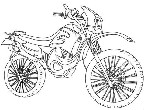 Coloriage Motocross Transport Dessin Colorier