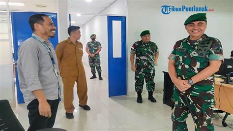 Danrem 121 Abw Brigjen TNI Pribadi Jatmiko Sambangi Kantor Harian