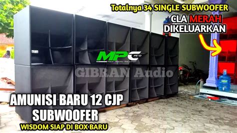 Box Custom CJP Amunisi Baru Siap Di Isi Speaker WISDOM 34 Box Gibran