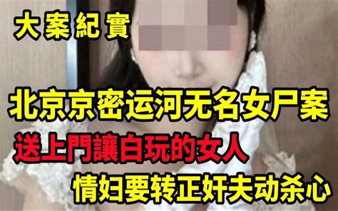 【大案纪实】命案追凶：北京12 25京密运河无名女尸案，白送上门让玩的女人，你能不玩吗？ 1 大案紀實 大案紀實 哔哩哔哩视频