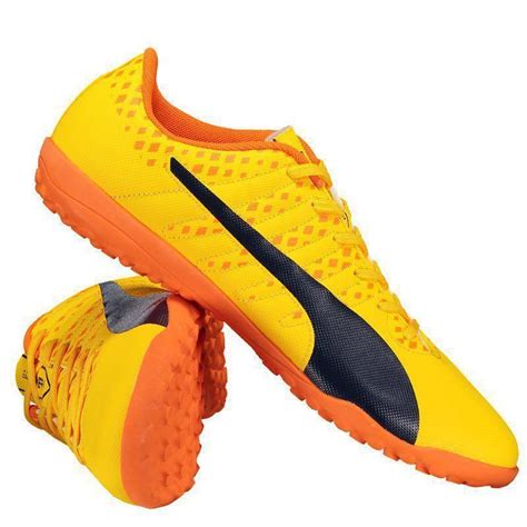 Chuteira Puma Evopower Vigor Tt Society Laranja Futfanatics