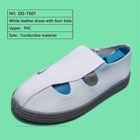 Conductive Shoes Four Holes Good Quality Pvc Outsole White Cheap