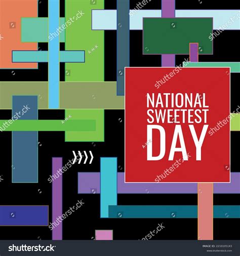 National Sweetest Day Design Suitable Greeting Stock Vector (Royalty Free) 2210105143 | Shutterstock