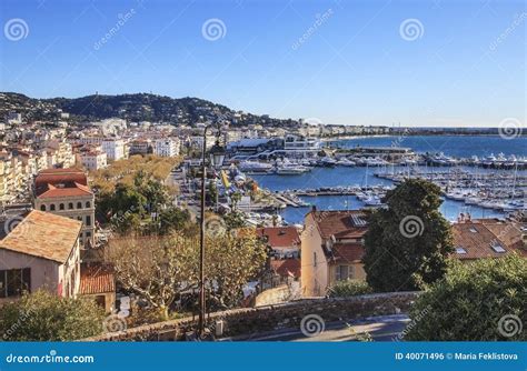 Panoramic View Of Cannes City France Editorial Photo Image Of