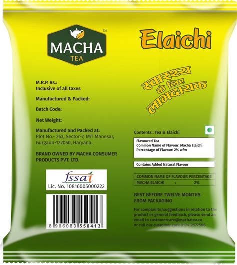 Macha Elaichi Tea Packaging Type Pouch Granules At Best Price In Manesar