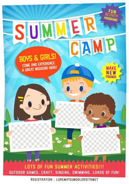 Summer Camp Flyer Stock Photos Pictures And Royalty Free Images Istock