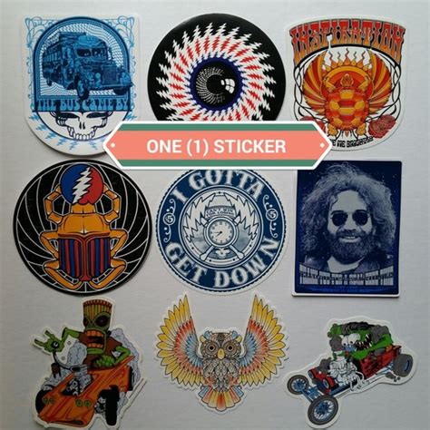 INDIVIDUAL Grateful Dead stickers original artwork from lot