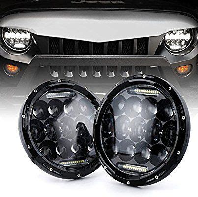 Xprite 105W LED Headlights With Hi Lo Beam DRL And Amber Turn Signal