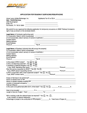 Fillable Online Roadway Surfacing Resurfacing Process Instructions