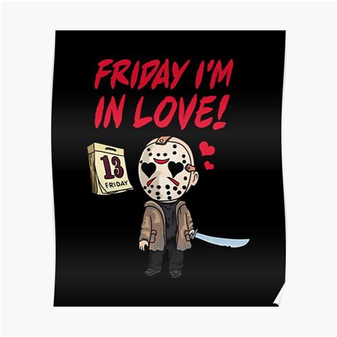 "Horror Movie Characters Spooky Friday" Poster for Sale by HoseBasta ...