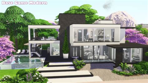 The Sims 4 Speed Build Modern Villa Modern Villas Sims 4 Modern ...