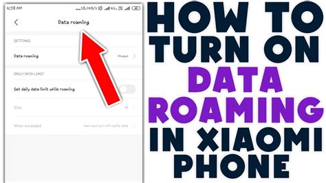 Turn On Data Roaming In Xiaomi Phone How To Turn On And Off Data