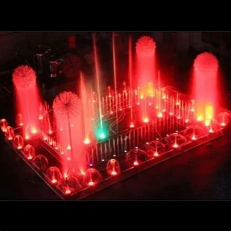 Golden Gear Driven Metal Nozzle Musical Fountain Manufacturer In Raipur