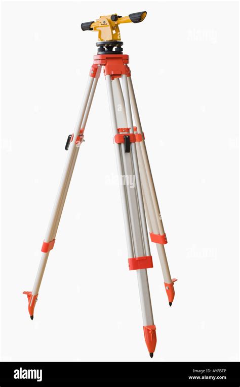 Surveying Equipment On Tripod Stock Photo Alamy