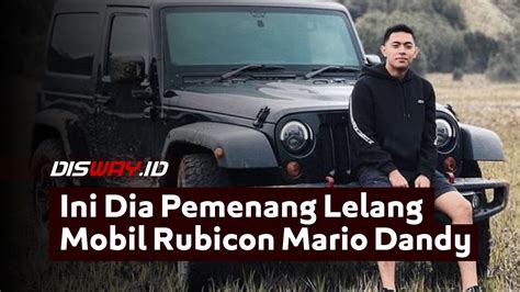 Ini Dia Pemenang Lelang Mobil Rubicon Mario Dandy Kejari Jaksel