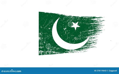 Oman Flag Designed In Brush Strokes And Grunge Texture Stock Illustration Illustration Of