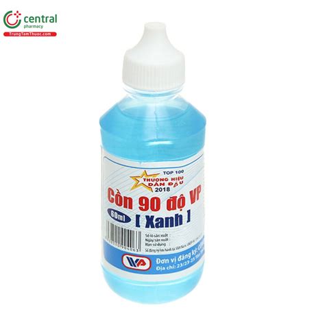 Cồn 90 độ VP Xanh tác dụng diệt khuẩn, vệ sinh sát trùng dụng cụ y tế