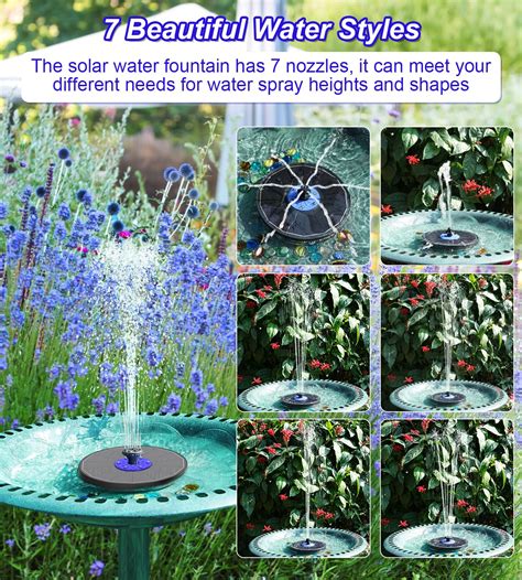 Szmp Solar Fountain Pump 35w Bird Bath Fountains