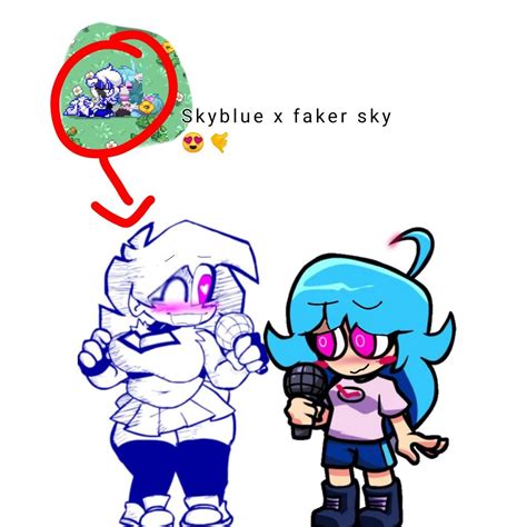 Skyblue X Faker Sky Fight Night Funkin Friday Night