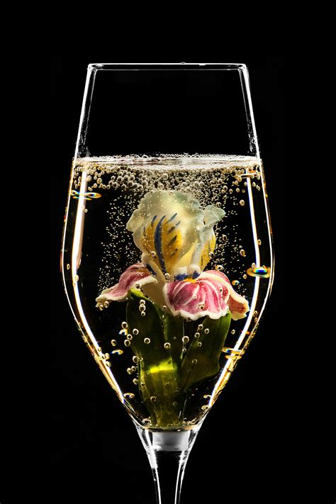 Бокал для шампанского Флюте. / Ирис. Голубой. – купить за 12 800 ...