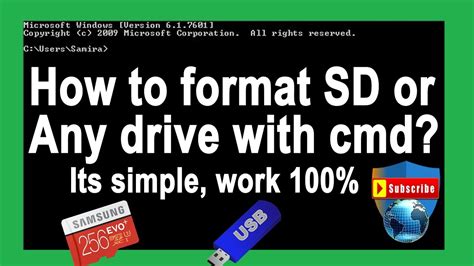 How To Format A Memory Card With Cmd Repair With Dos Command The