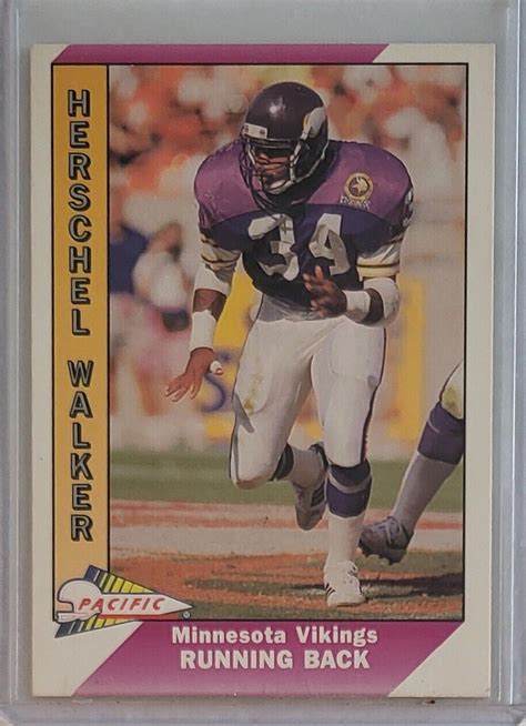 Pacific Herschel Walker Minnesota Vikings Football Card Ebay