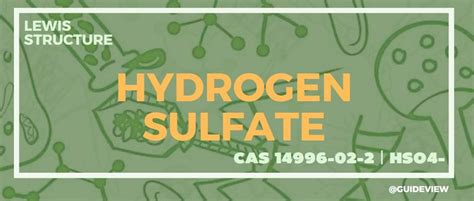 What Is The Lewis Structure Of Hydrogen Sulfate