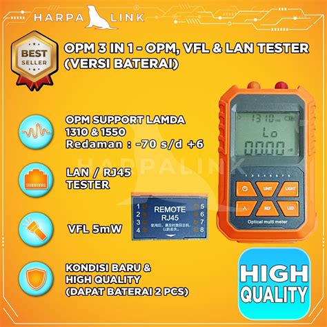 Jual Opm In Optical Power Meter Vfl Rj Network Cable Tester